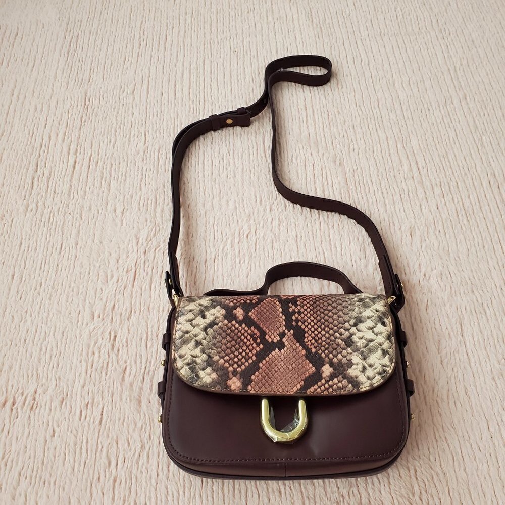 💖 J.Crew Purse Harper Crossbody Embossed Snakeskin 💖 - Picture 2 of 8